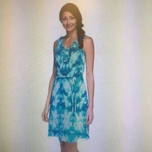 Isaac Mizrahi Live! Tie Die Printed Dress